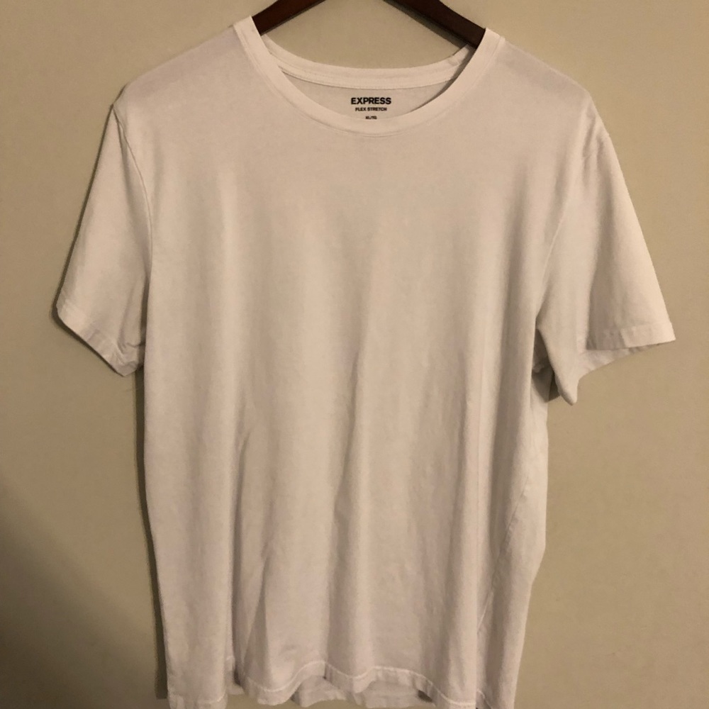 Express stretch flex white tshirt XL (3 available)